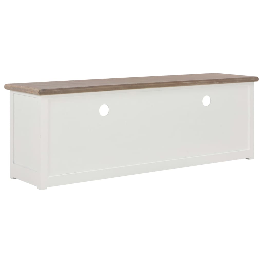 Mobile TV Bianco 120x30x40 cm in Legno