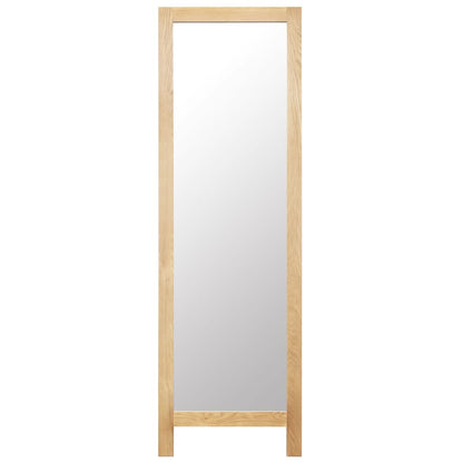Specchio da Terra 48x46,5x150 cm in Legno Massello di Rovere