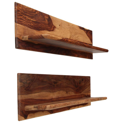 Mensole 2 pz 118x26x20 cm in Legno Massello di Sheesham