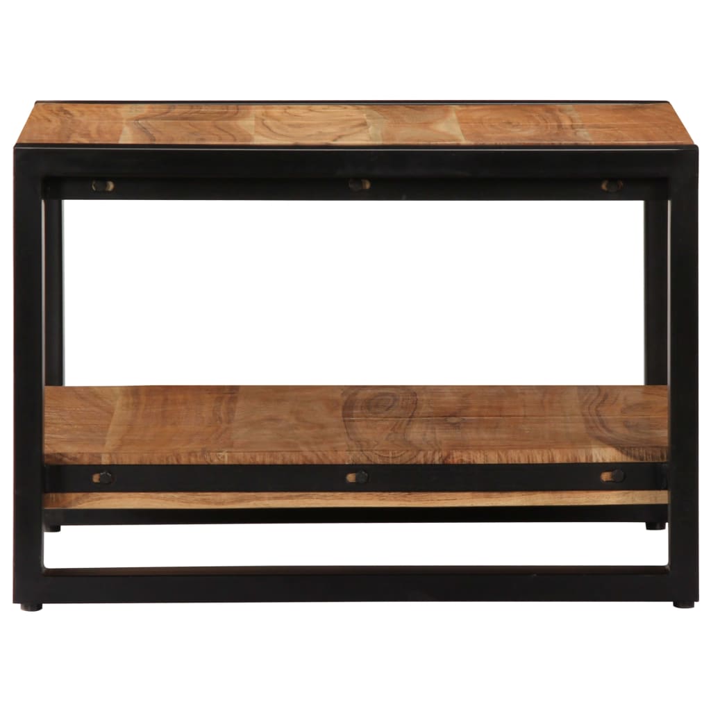 Tavolino da Salotto 60x60x40 cm in Legno Massello di Acacia