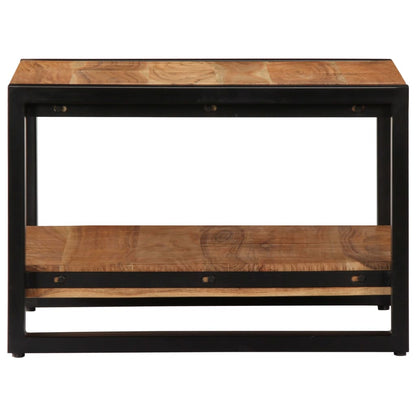 Tavolino da Salotto 60x60x40 cm in Legno Massello di Acacia