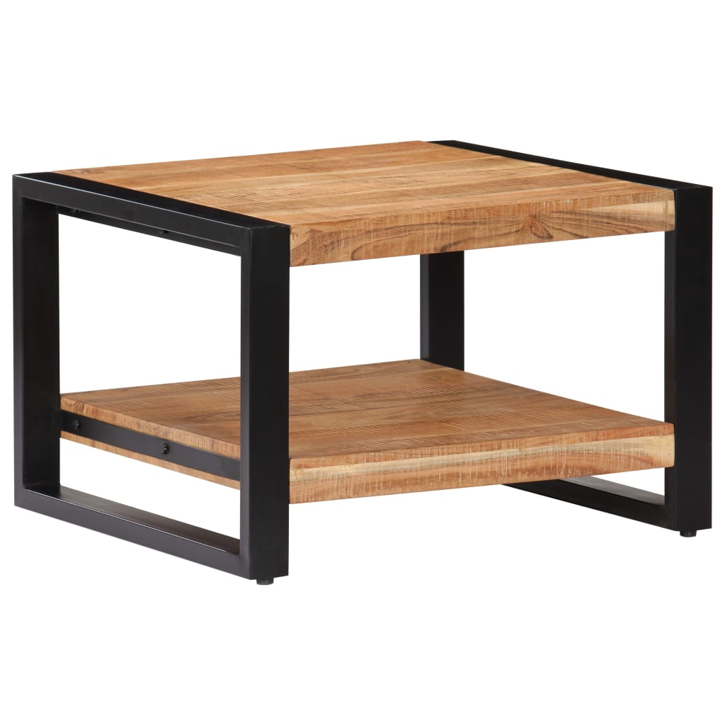 Tavolino da Salotto 60x60x40 cm in Legno Massello di Acacia