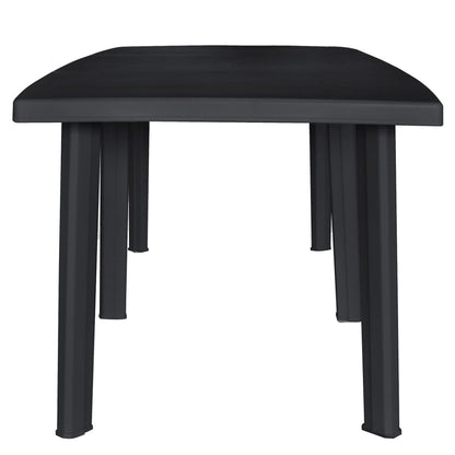 Tavolo da Giardino Antracite 216x90x72 cm in Plastica