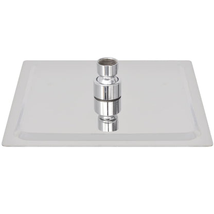 Soffione per Doccia a Pioggia 2 pz Acciaio Inossidabile 20x20cm