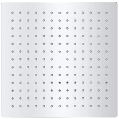 Soffione per Doccia a Pioggia 2pz Acciaio Inossidabile 25x25 cm