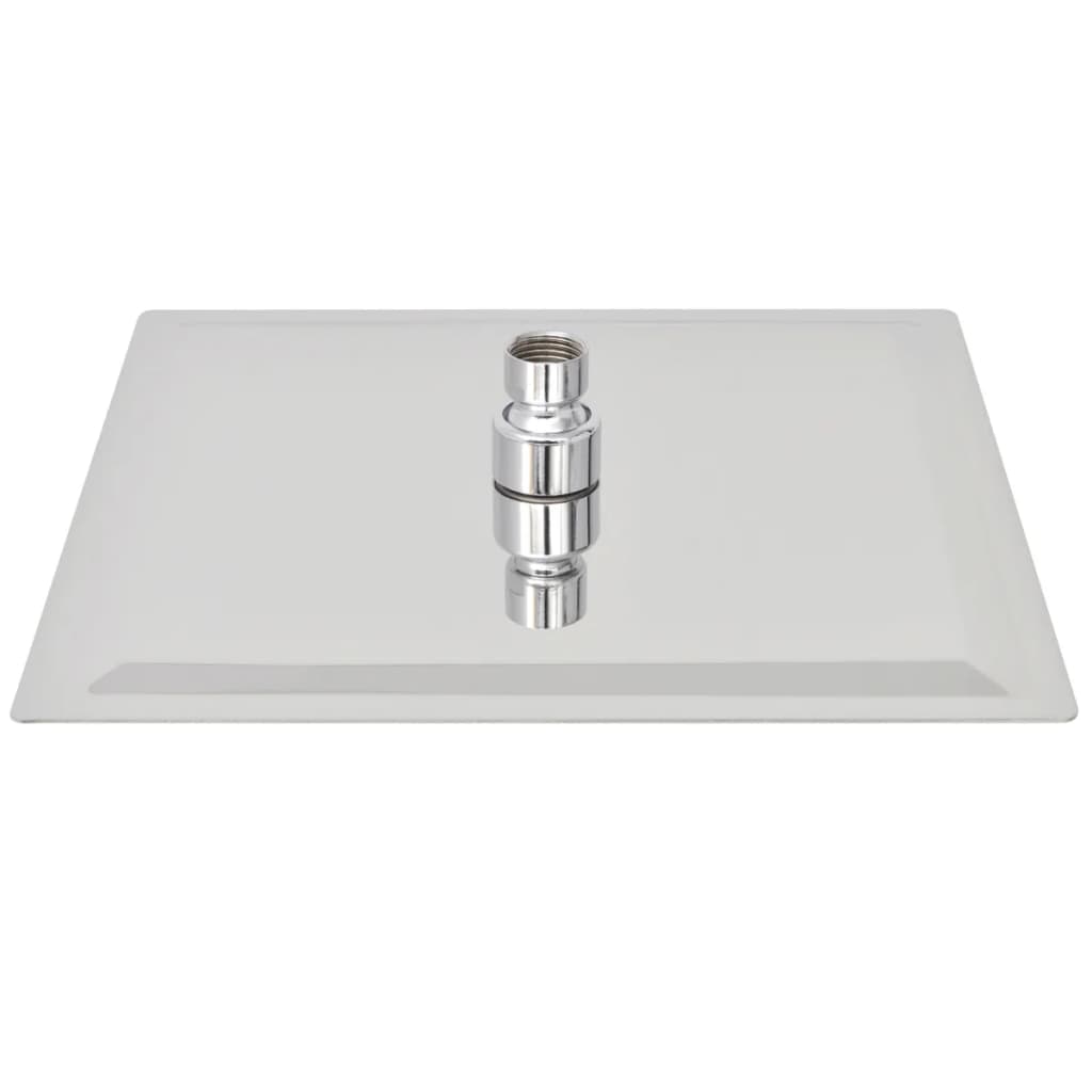 Soffione per Doccia a Pioggia 2pz Acciaio Inossidabile 25x25 cm