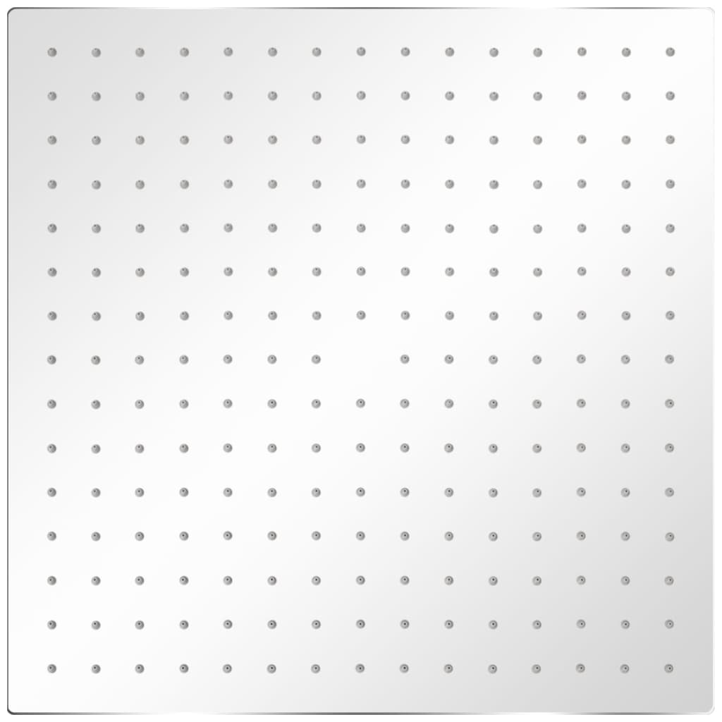 Soffione per Doccia a Pioggia 2pz Acciaio Inossidabile 40x40cm