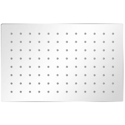 Soffione per Doccia a Pioggia 2 pz Acciaio Inossidabile 20x30cm