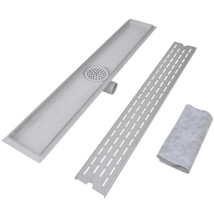 Scarico Doccia Lineare 2 pz 830x140 mm Acciaio Inossidabile