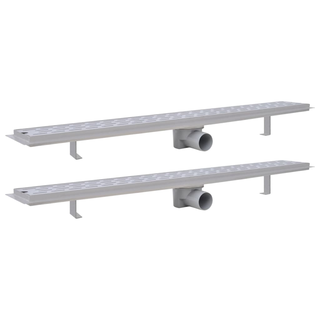 Scarico Doccia Lineare 2 pz 930x140 mm Acciaio Inossidabile