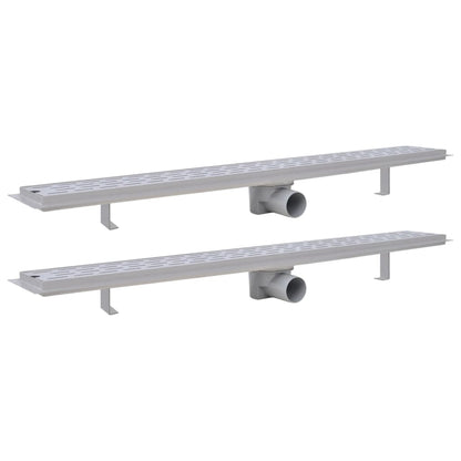 Scarico Doccia Lineare 2 pz 930x140 mm Acciaio Inossidabile