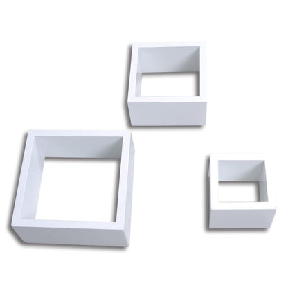 Mensole a Cubo da Parete 6 pz Bianco