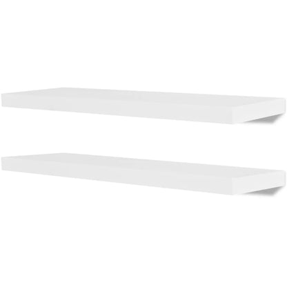 Mensole a Parete 4 pz Bianche 80 cm