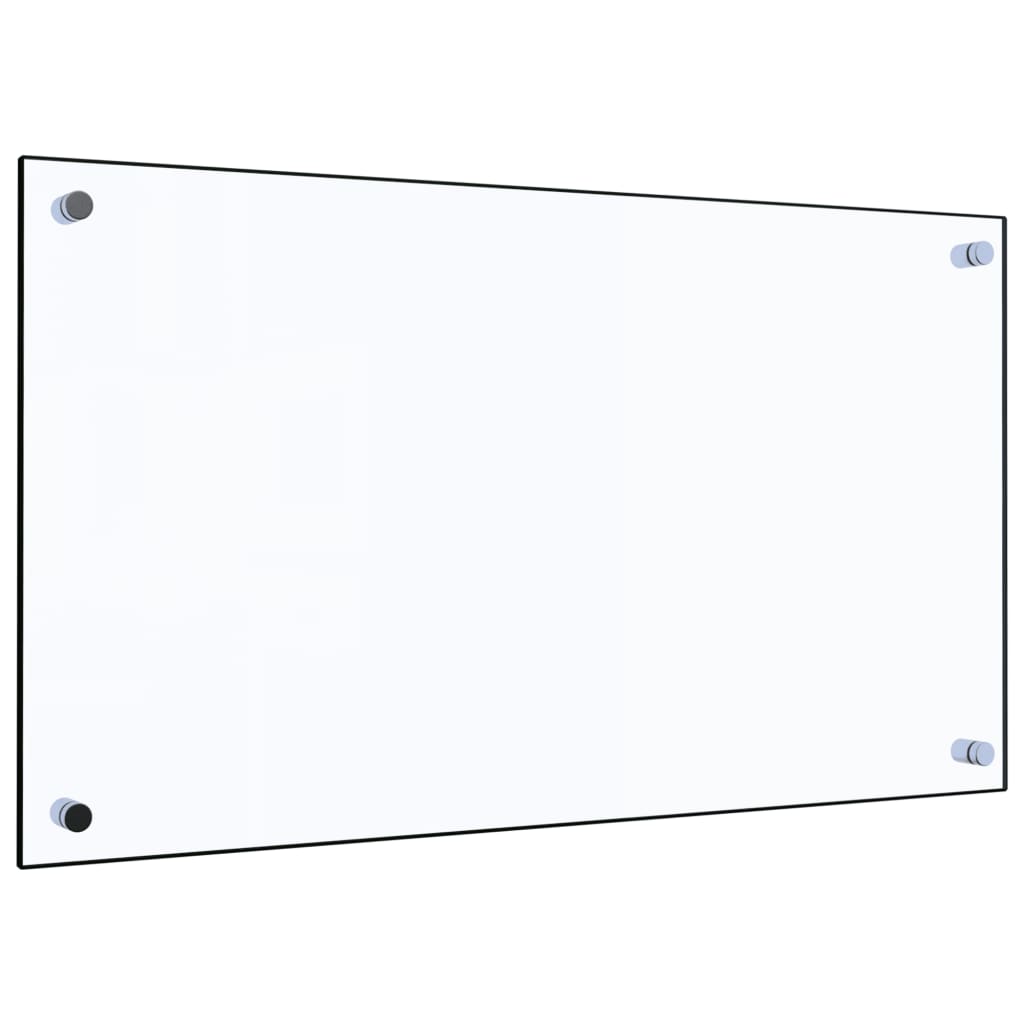 Paraschizzi per Cucina Trasparente 70x40 cm in Vetro Temperato