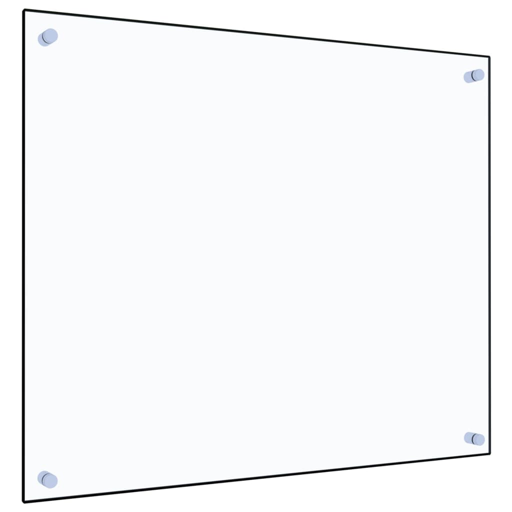 Paraschizzi per Cucina Trasparente 70x60 cm in Vetro Temperato