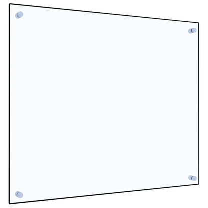 Paraschizzi per Cucina Trasparente 70x60 cm in Vetro Temperato