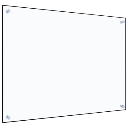 Paraschizzi per Cucina Trasparente 80x60 cm in Vetro Temperato