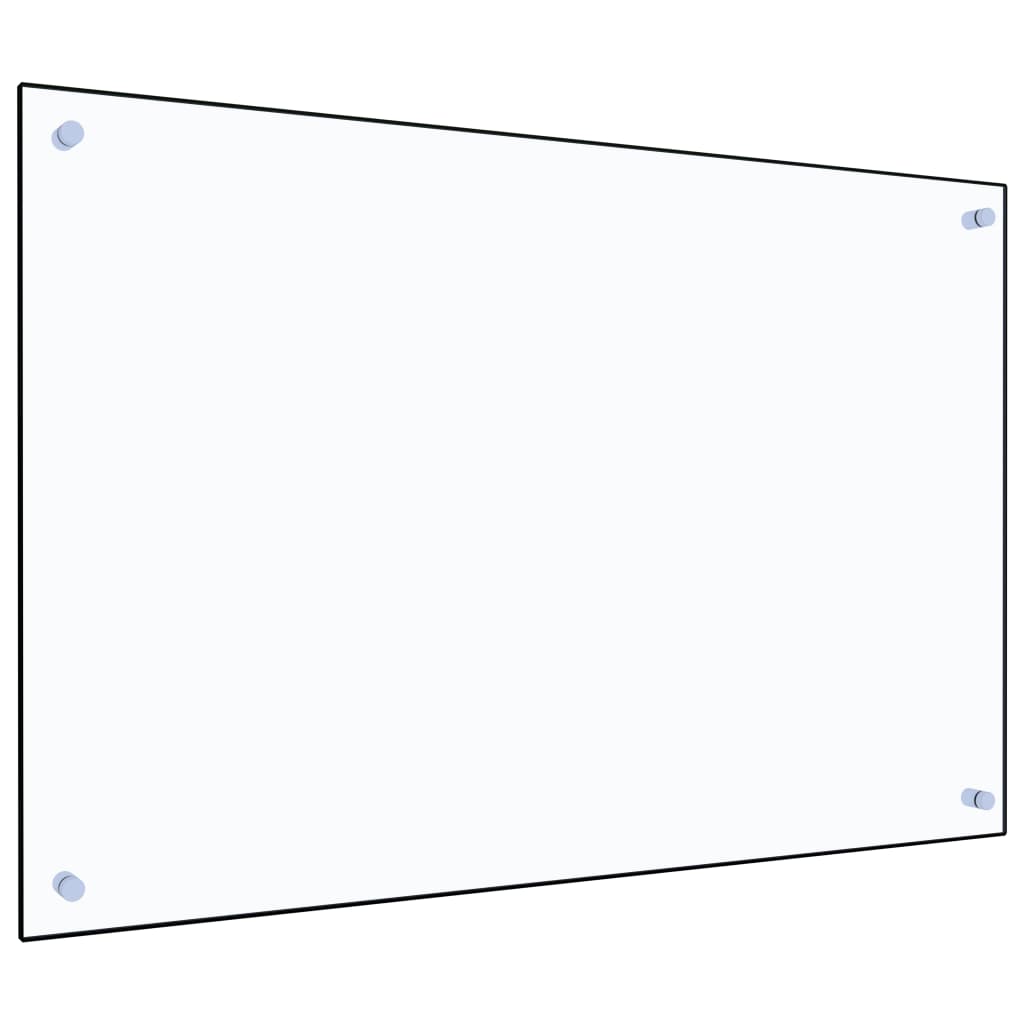 Paraschizzi per Cucina Trasparente 90x60 cm in Vetro Temperato