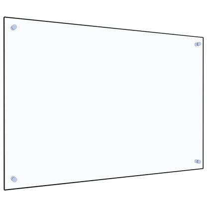Paraschizzi per Cucina Trasparente 90x60 cm in Vetro Temperato