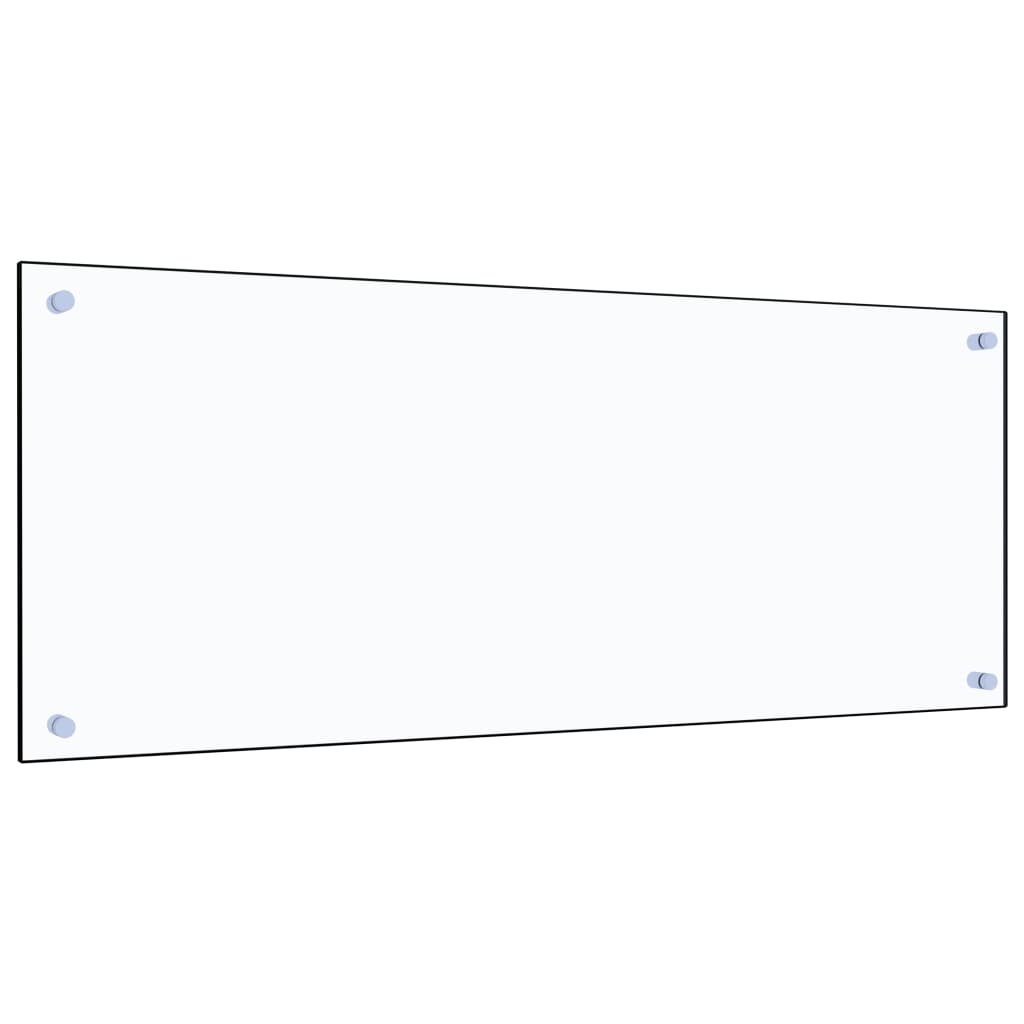 Paraschizzi per Cucina Trasparente 100x40 cm in Vetro Temperato