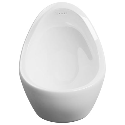Orinatoio Sospeso con Sciacquone in Ceramica Bianco