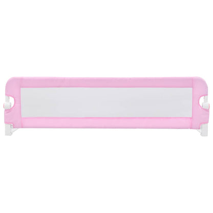 Sponde Letto di Sicurezza Bambini Rosa 120x42cm in Poliestere