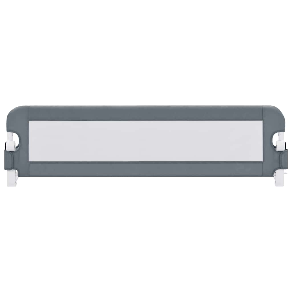 Sponde Letto di Sicurezza Bambini Grigio 120x42cm Poliestere