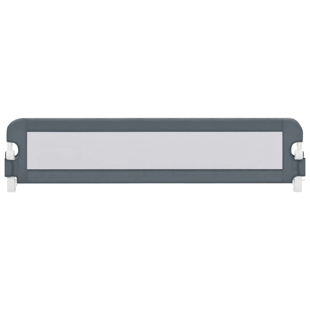 Sponde Letto di Sicurezza Bambini Grigio 180x42cm Poliestere