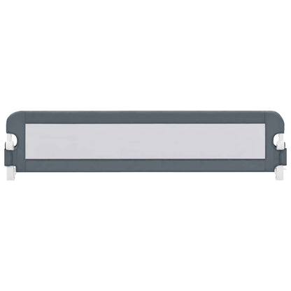 Sponde Letto di Sicurezza Bambini Grigio 180x42cm Poliestere