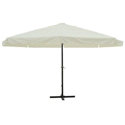 Ombrellone bianco in alluminio 500 cm