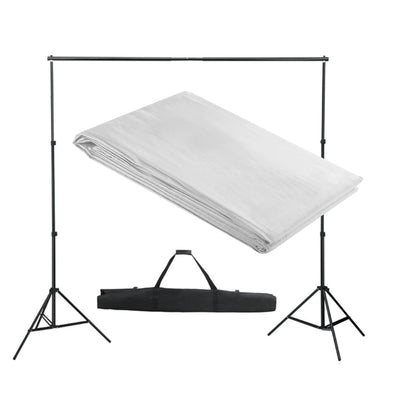 Sistema Portafondali con Fondale Bianco 300 x 300 cm