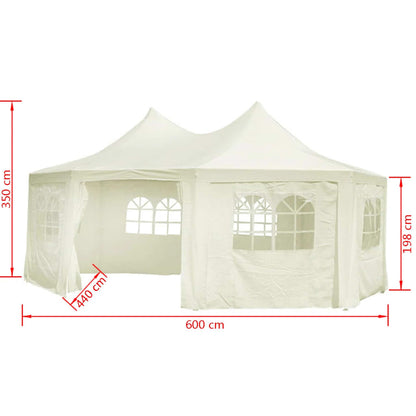 Tendone da Festa Ottagonale Crema 6 x 4,4 x 3,5 m