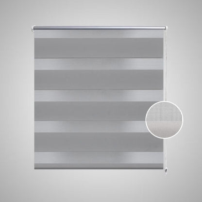 Tenda a rullo oscurante zebra 40x100cm grigia