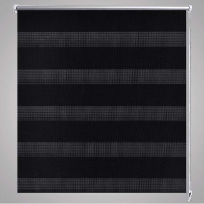 Tenda a rullo oscurante zebra 40x100cm nero