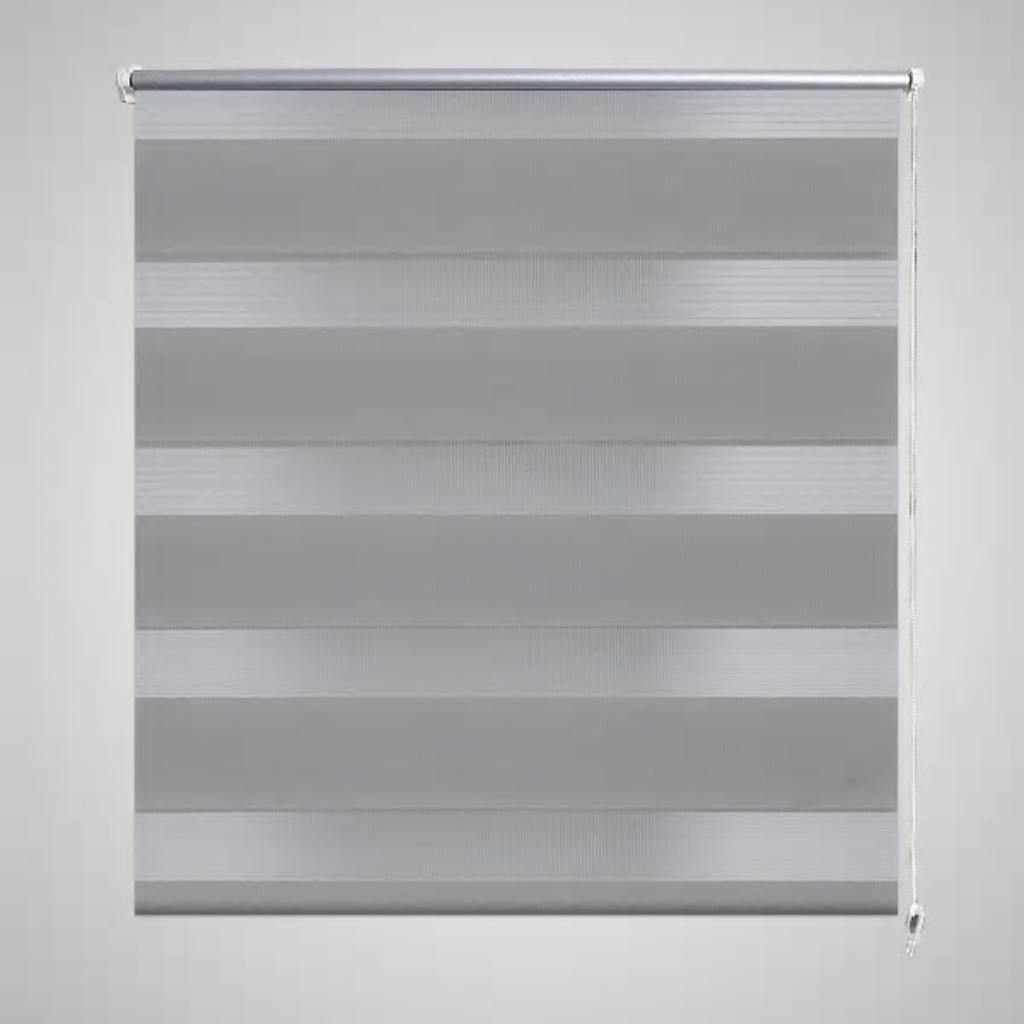 Tenda a rullo oscurante zebra 70x120 grigia