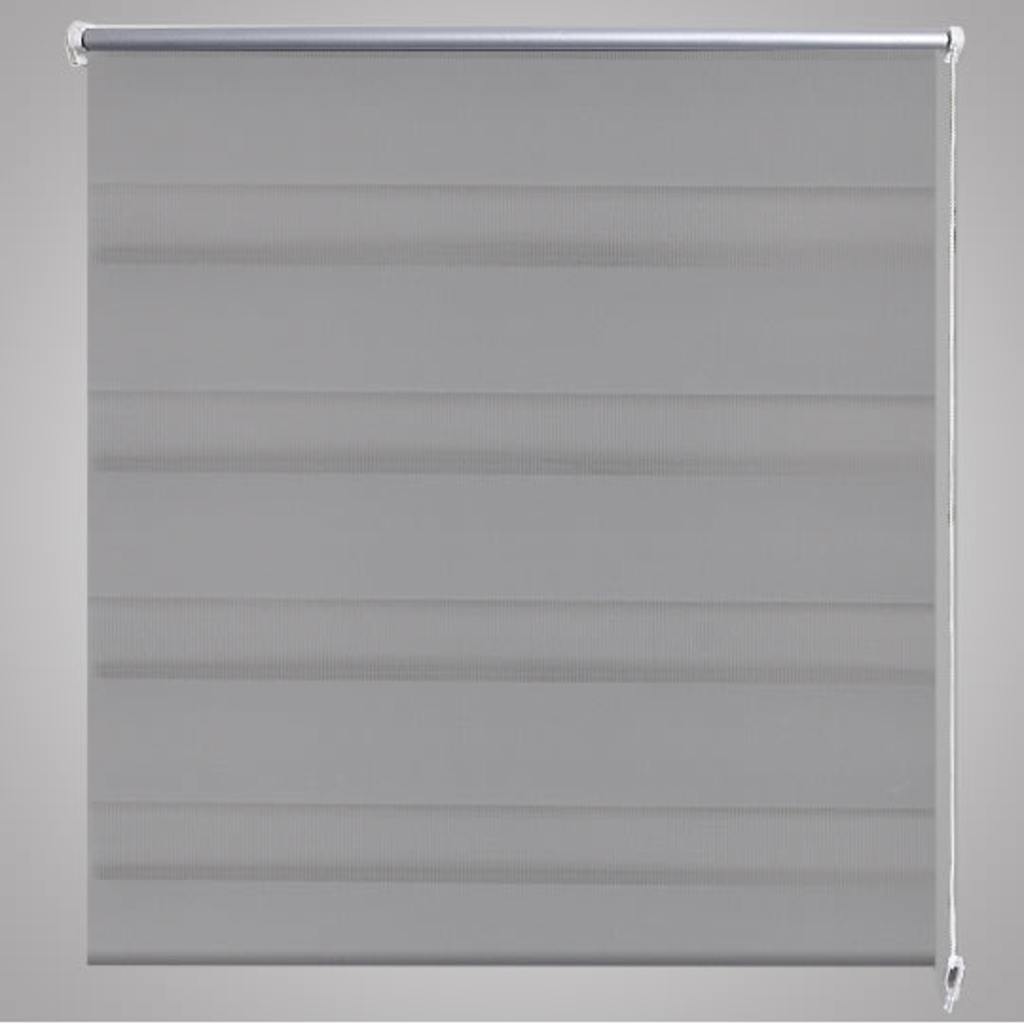 Tenda a rullo oscurante zebra 80x150cm grigia