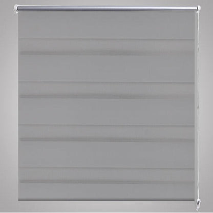 Tenda a rullo oscurante zebra 80x150cm grigia