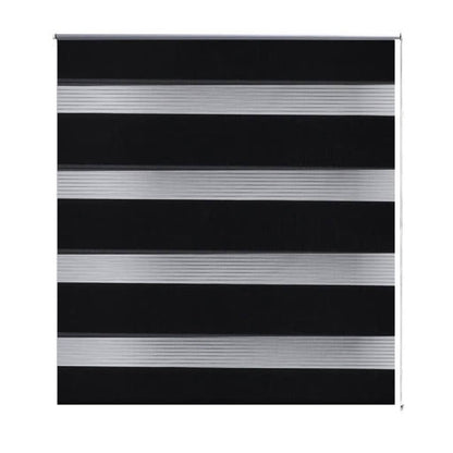 Tenda a rullo oscurante zebra 80x150cm nera