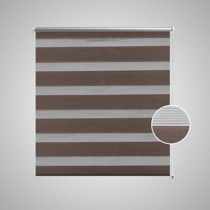 Tenda a rullo oscurante zebra 80x175cm caffÃ©