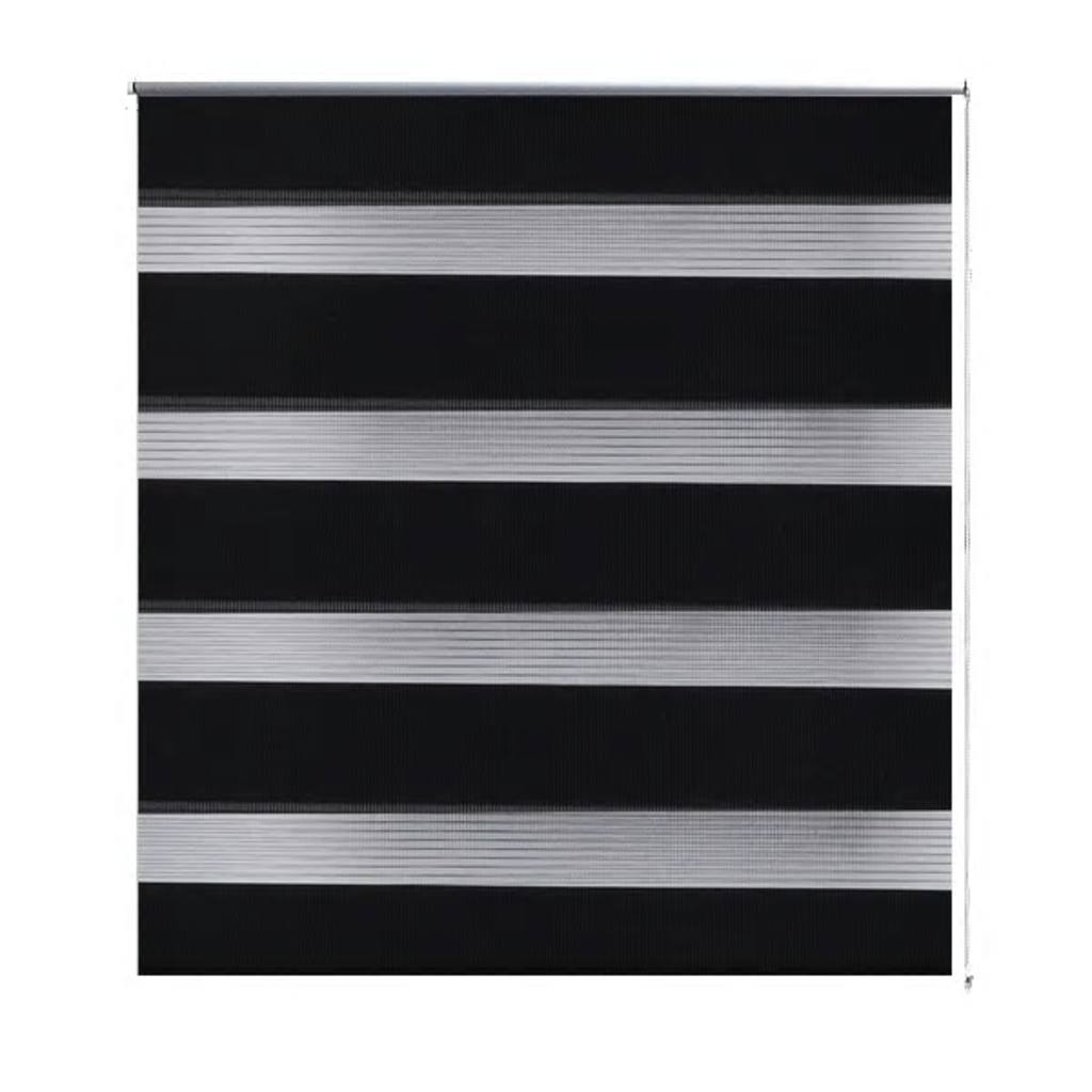 Tenda a rullo oscurante zebra 90x150 nera