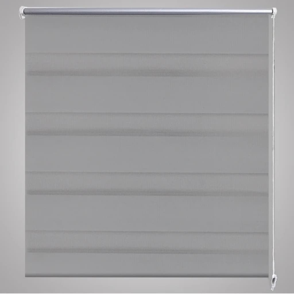 Tenda a rullo oscurante zebra 120x175 cm grigia