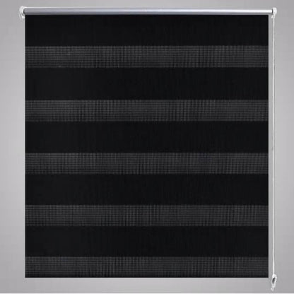 Tenda a rullo oscurante zebra 120x230 cm nero