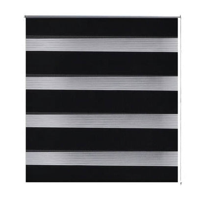 Tenda a rullo oscurante zebra 140x175cm nera
