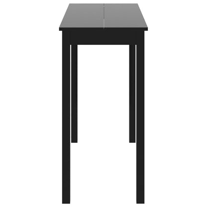 Tavolo da Bar in MDF Nero 115x55x107 cm