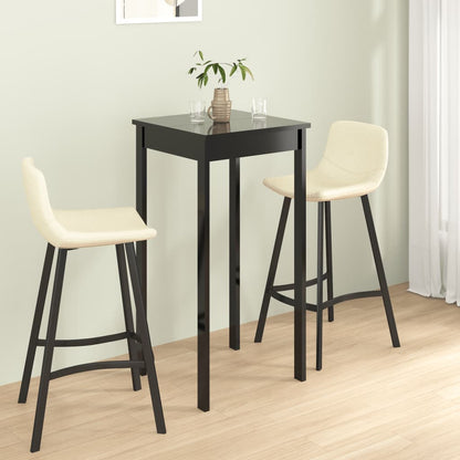 Tavolo da Bar in MDF Nero 55x55x107 cm