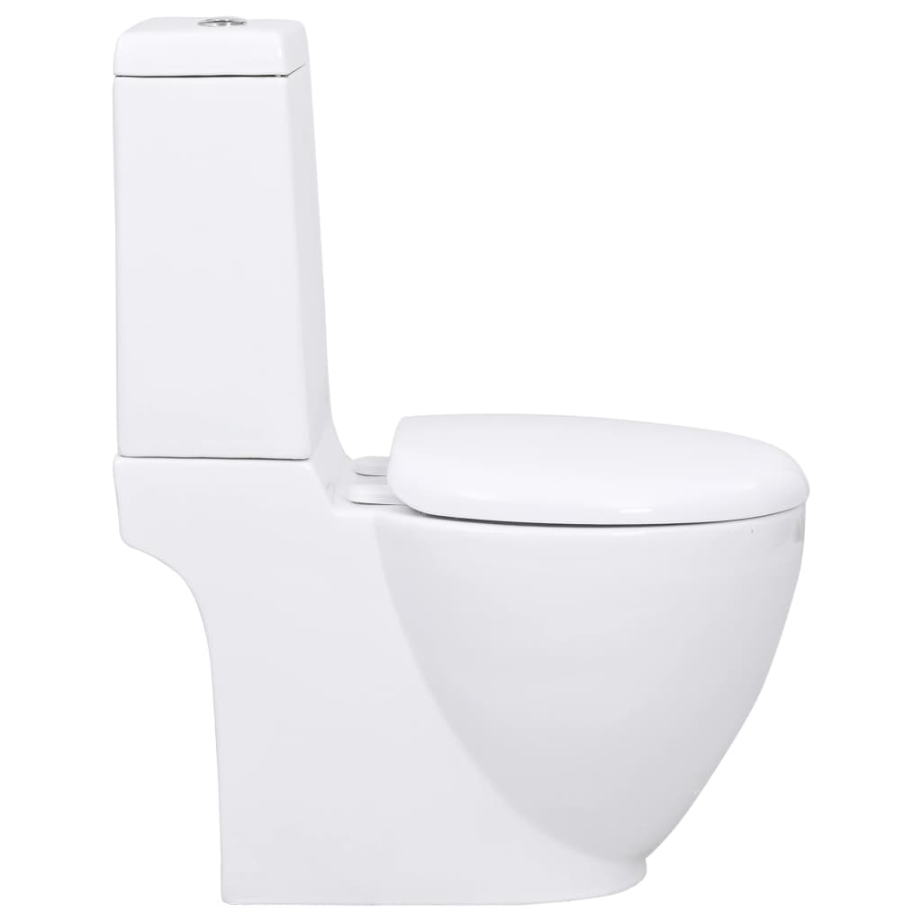 Vaso WC in Ceramica con Scarico Dietro Bianco