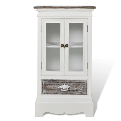 Mobiletto con 2 Ante e 1 Cassetto in MDF Bianco