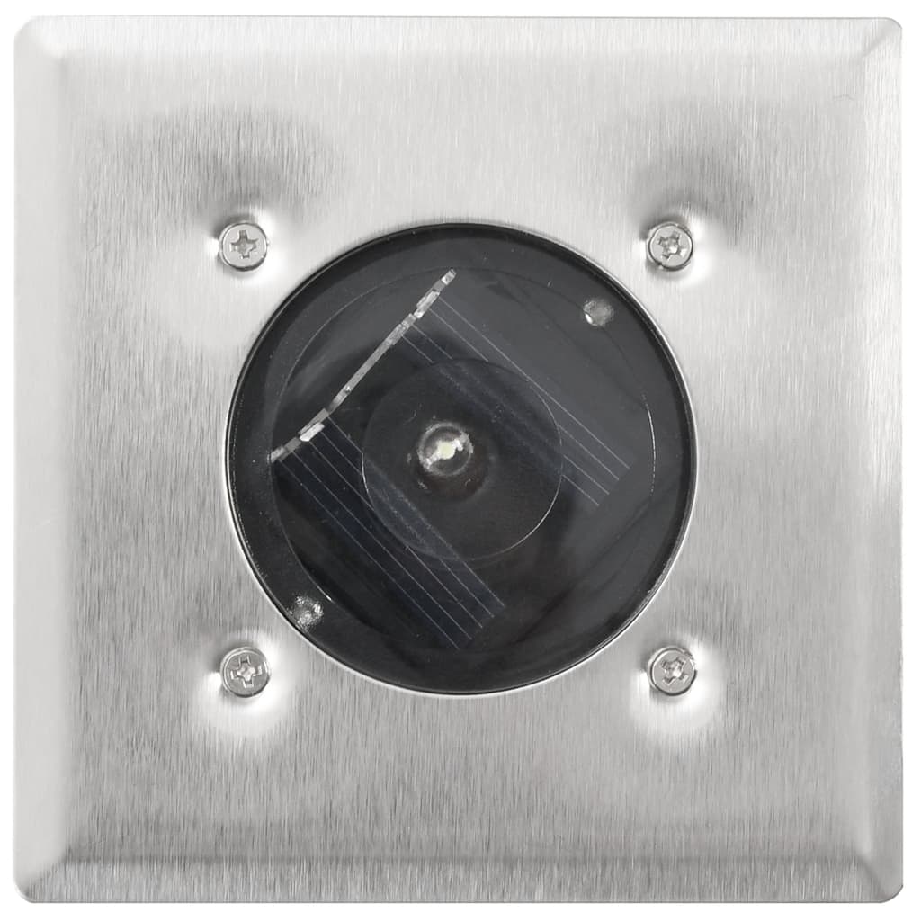 Faretto solare ad incasso carrabile quadrato 6 x