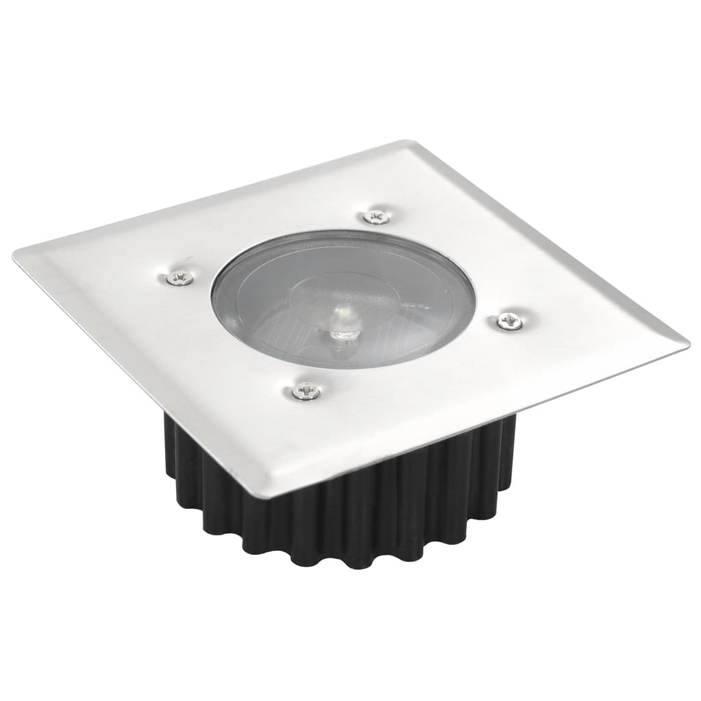 Faretto solare ad incasso carrabile quadrato 6 x