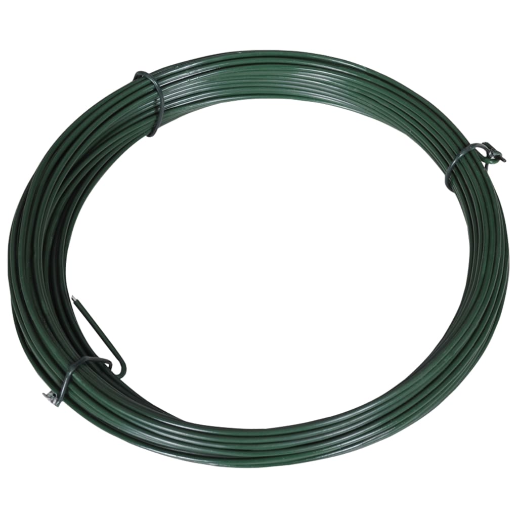 Filo di Legatura per Recinzione 25 m 1,4/2 mm Acciaio Verde